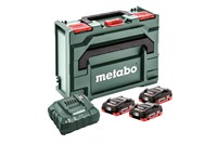Batteripaket LiHD 3x4,0Ah + Laddare ASC55 Metabox 145  Metabo