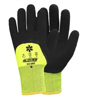 Handske Ice Grip Halvdopp. St.10