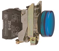 Signallampa LED Blå 24V AC/DC Schneider